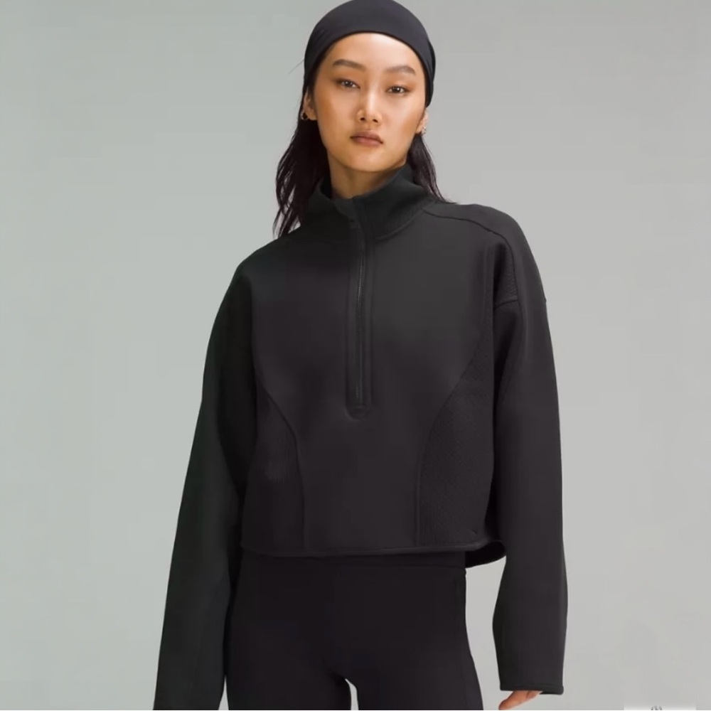 LULULEMON Mixed Fabric Half-Zip Pullover